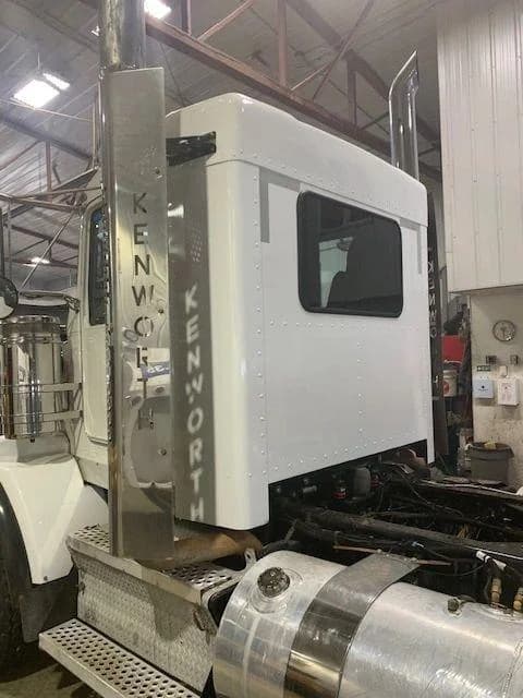 Refinished truck cab